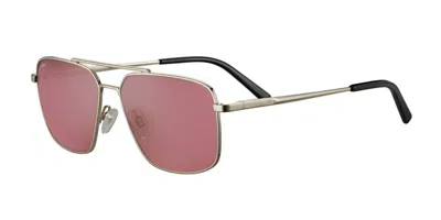 Serengeti Aitkin Ss554005 Men's Sunglasses Gold Size 56 In Metallic