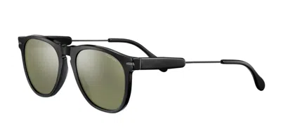 Serengeti Amboy Polarized Ss530001 Occhiali Da Sole Neri Per Uomo In Gray