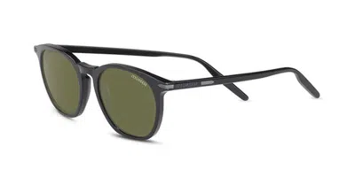 Serengeti Arlie 8935 Men's Sunglasses Black Size 52 In Green