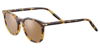 Serengeti Arlie Polarized Ss483004 Men's Sunglasses Tortoiseshell Size 52
