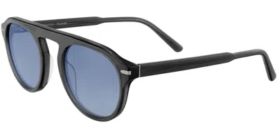 Serengeti Arthur Polarized Ss744004 Men's Sunglasses Grey Size 52 In Black