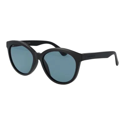 Serengeti Black Plastic Sunglasses In Gold