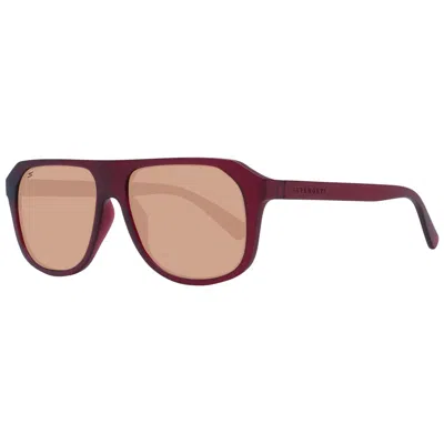 Serengeti Burgundy Men Sunglasses In Red