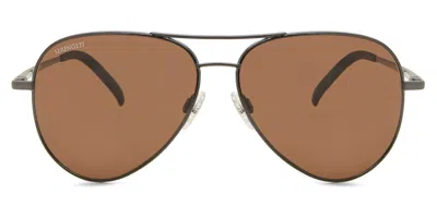 Serengeti Carrara Polarized 8297 Men's Sunglasses Brown Size 59