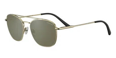 Serengeti Carroll Polarized Ss542001 Men's Sunglasses Gold Size 53