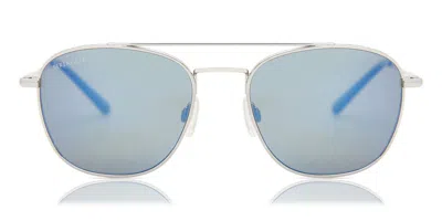 Serengeti Carroll Polarized Ss542002 Men's Sunglasses Silver Size 53 In Metallic