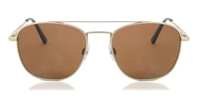 Serengeti Carroll Polarized Ss542004 Men's Sunglasses Gold Size 53