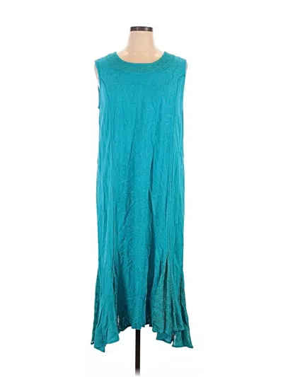 Pre-owned Serengeti Casual Dress In Teal