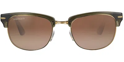Serengeti Chadwick Polarized Ss562004 Men's Sunglasses Green Size 52