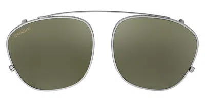 Serengeti Clip On Only Polarized Ss603005 Men's Sunglasses Gunmetal Size Standard In Silver