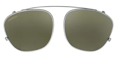 Serengeti Clip On Only Polarized Ss603006 Men's Sunglasses Gunmetal Size Standard In Silver