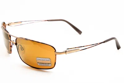 Pre-owned Serengeti Dante Brown Tortoise / Gold Mirror Polarized Drivers Sunglasses 7702