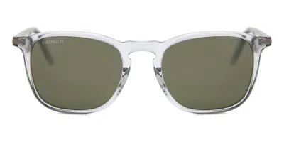 Serengeti Delio 8948 Men's Sunglasses Clear Size 51 In Brown