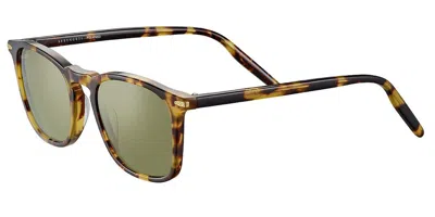 Serengeti Delio Polarized Ss021004 Men's Sunglasses Tortoiseshell Size 51 In Green
