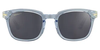 Serengeti Ethan Polarized Ss575005 Men's Sunglasses Blue Size 52 In Gray