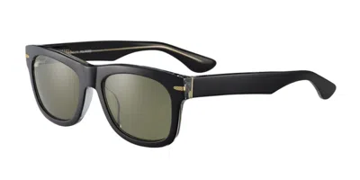 Serengeti Foyt Polarized Ss549004 Men's Sunglasses Black Size 53