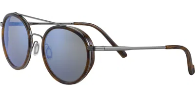 Serengeti Geary Polarized Ss526002 Occhiali Da Sole Grigi Per Uomo In Blue