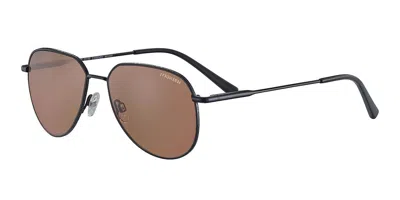 Serengeti Haywood Polarized Ss543004 Occhiali Da Sole Neri Per Uomo In Gold