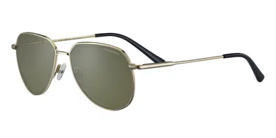 Serengeti Haywood Small Polarized Ss544003 Occhiali Da Sole Oro Per Uomo In Pattern