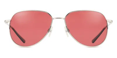 Serengeti Haywood Small Polarized Ss544004 Occhiali Da Sole Argentati Per Uomo In Orange