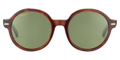 Serengeti Joan Polarized Ss577001 Women's Sunglasses Tortoiseshell Size 53 In Green