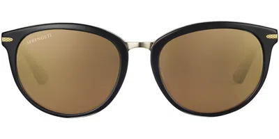Serengeti Jodie Polarized Ss561001 Women's Sunglasses Black Size 52