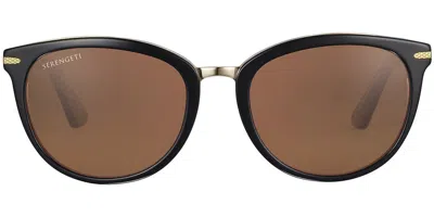 Serengeti Jodie Ss561005 Women's Sunglasses Black Size 52