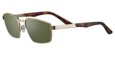 Serengeti Kean Polarized Ss597001 Men's Sunglasses Gold Size 59