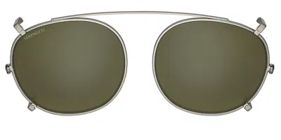 Serengeti Laerry Clip-on Only Polarized Ss603001 Men's Sunglasses Gold Size Standard In Green
