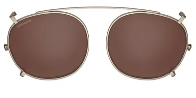Serengeti Laerry Clip-on Only Polarized Ss603002 Men's Sunglasses Gold Size Standard In Brown