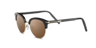 Serengeti Lela 8939 Occhiali Da Sole Neri Per Donna In Metallic