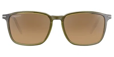 Serengeti Lenwood Polarized Ss485003 Men's Sunglasses  Size 57 In Green