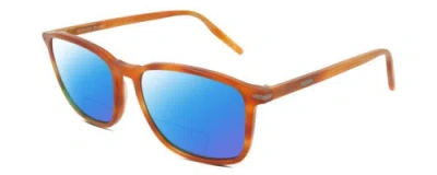 Pre-owned Serengeti Lenwood Unisex Polarized Bifocal Sunglasses Brown Crystal 57mm 41 Opt. In Blue Mirror