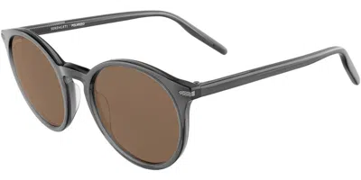 Serengeti Leonora Polarized Ss028010 Women's Sunglasses Grey Size 51 In Brown