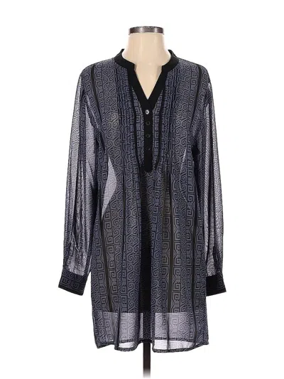 Pre-owned Serengeti Long Sleeve Blouse In Blue