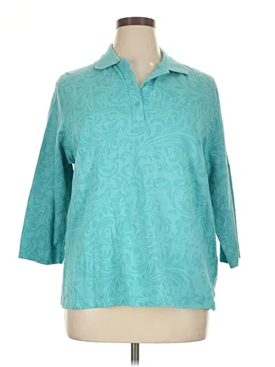 Pre-owned Serengeti Long Sleeve Polo Shirt In Blue