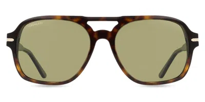 Serengeti Marco Polarized Ss602001 Men's Sunglasses Tortoiseshell Size 57 In Brown