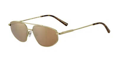 Serengeti Marlon Polarized Ss539001 Men's Sunglasses Gold Size 57 In Green