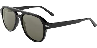 Serengeti Mateo Polarized Ss765001 Men's Sunglasses Black Size 55