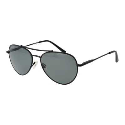 Serengeti Metal Sunglasses In Black