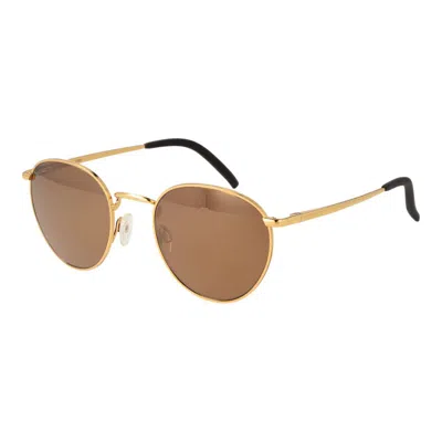 Serengeti Metal Sunglasses In Brown