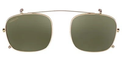 Serengeti Nelson Clip-on Only Polarized Ss603003 Men's Sunglasses Gold Size 52
