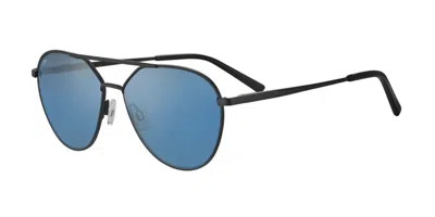Serengeti Odell Polarized Ss555003 Men's Sunglasses Black Size 59 In Blue
