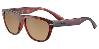 Serengeti Pancho Polarized Ss601002 Women's Sunglasses Tortoiseshell Size 57 In Brown