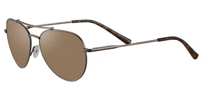 Serengeti Pete Polarized Ss599004 Women's Sunglasses Brown Size 58