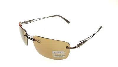 Pre-owned Serengeti Piers Espresso Phd Polarized Drivers Sunglasses 7345 In Brown