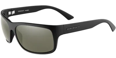 Serengeti Pistoia Polarized Ss039001 Men's Sunglasses Black Size 64