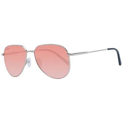 Serengeti Rose Gold Unisex Sunglasses In Silver