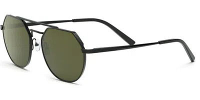 Serengeti Shelby Ss533002 Occhiali Da Sole Neri Per Uomo In Green