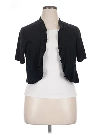 Pre-owned Serengeti Short Sleeve Blouse In Black